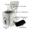 SereneLife Portable Toilet with Carry Bag – Indoor Outdoor Toilet with CHH Piston Pump & Level Indicator – 5.3 Gallon Large Waste Tank – 100-120 Flushes for RV, Camping, Hiking & Boating