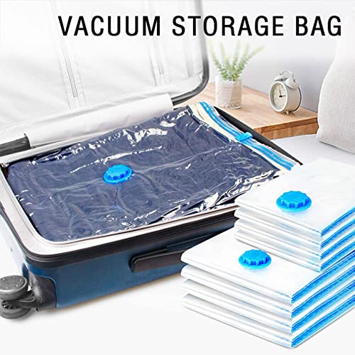 Space Saver Vacuum Storage Bags Kit - Pack of 9 (2 Large + 5 Medium + 2 Small) Vacuum Sealer Bags for Efficient Storage, Travel Vacuum Bags for Clothes, Vacuum Seal Bags for Space Organization