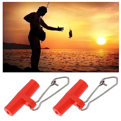 100PCS Fishing Line Sinker Slides T-Shape Swivels Snaps Weight Sliders Fishing Finder Clip Fishing Tackle for Freshwater Saltwater