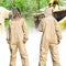 Full Beekeeping Suit Bee Suit Heavy Duty with Leather Ventilated Keeping Gloves (XXL with Gloves)