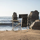 Picnic Time ONIVA - a Brand - Sports Chair with Side Table, Beach Chair, Camp Chair for Adults, (Black)