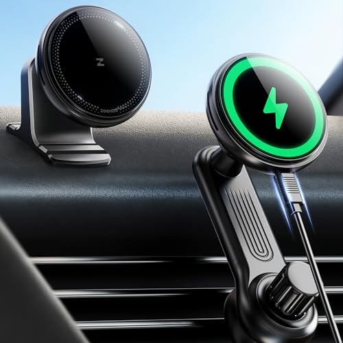 [Strongest Magnet Power] Magnetic Wireless Car Charger Mount,15W Fast Charging Mag-Safe Car Charger Air Vent Phone Mount Compatible iPhone 14/14 Plus/14 Pro/14 Pro Max/13 Pro Max/13/12 Pro Max/12 Mini