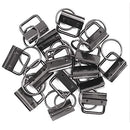 Swpeet 20pcs 25mm Key Fob Hardware 1 Inch for Wristlet Keychain, Gun-Black, 1 Inch