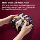 GIVEWRAP The Gift Wrap That Gives To Charity. All Occasions and Birthday Gift Wrap Paper for Adults & Kids, Recyclable, Eco-Friendly, Christmas Illustration Bundle (6 Sheets, 50 cm x 70 cm)