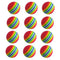 Crestgolf Rainbow PU Foam Golf Practice Balls Sponge Balls Training Aid Swing Backyard Golf Balls 12pcs/Pack (Rainbow(Red))