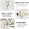 Y-STOP Hammock Chair Hanging Rope Swing, Max 330 Lbs, 2 Cushions Included, Large Macrame Hanging Chair with Pocket, Quality Cotton Weave for Superior Comfort, Durability, Beige