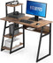 FITUEYES Computer Desk with Shelves Home Office Writing Table with Bookshelf for Small Space, CD210302WR