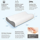 Clowii Contour Memory Foam Pillow, Neck Pillows for Sleeping, Cervical Pillow for for Neck Pain, Orthopedic Contour Pillow Support for Back, Stomach, Side Sleepers (Contour Pillow)