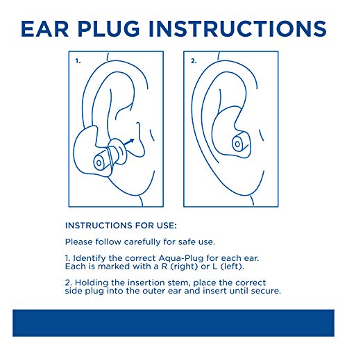 Zoggs Aqua Plugz, Ear Plugs for Swimming, Reusable Silicone Ear Plugs (Packaging May Vary) Blue 14+ Years