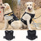 Tactical Dog Vest Harness with Pouches for Medium Large Dogs No Pull, Military Dog Harness with Rubber Handle, Service Dog Vest with Molle & Loop Panels, Adjustable Pet Harness for Hunting Walking