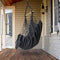 WBHome Extra Large Hammock Chair Swing with Hardware Kit, Hanging Macrame Chair Cotton Canvas, Include Carry Bag & Two Soft Seat Cushions, for Bedroom Indoor Outdoor, Max. Weight 330 Lbs (Grey)