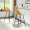ECLYL Dining Chairs Set of 2, Woven Rattan Chair, Rattan Counter Stools with Backs for Kitchen Counter, Dining Room, Coffee Bar