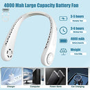 Portable Neck Fan, Hands Free Bladeless Fan, Hanging Personal Fan,3 Speeds, Super Quiet Less Than 25 Decibels, USB-C Rechargeable Neck Fan for Outdoor Indoor