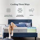 Zinus Cloud Cool Queen Mattress | Ultra Cool 7 Zone Gel Green Tea Memory Foam Cooling - Medium Feel Bed