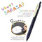 ZEBRA Sarasa Clip Gel Ink Ballpoint Pen 0.5mm, Rubber Grip, Vintage Colors, 5 Colors Set (JJ15-5C-VI)