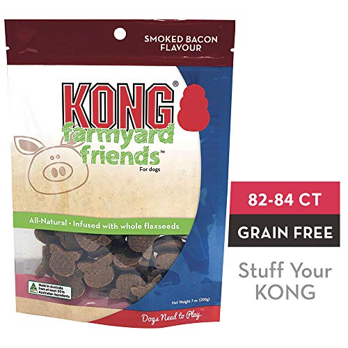 KONG - Farmyard Friends - All Natural Dog Treats (Best Used with KONG Classic Rubber Toys) - Smoked Bacon