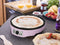 Bestron Crepe Maker in Retro Design for Crepes with Diameter 30 cm Including Dough Spreader and Crepe Spatula with Non-Stick Coating 1000 Watt Pink