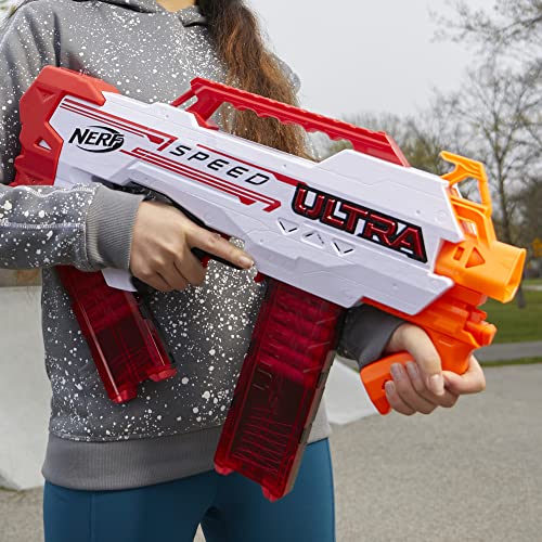 Nerf Ultra Speed Fully Motorized Blaster, Fastest Firing Nerf Ultra Blaster, 24 Nerf AccuStrike Ultra Darts, Uses Only Nerf Ultra Darts