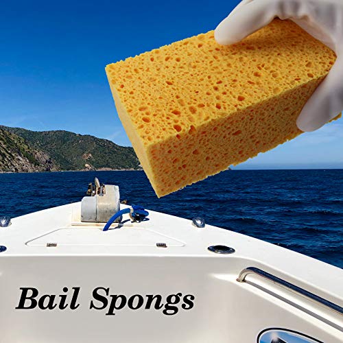 1 PCS x JK SP-T50 Large Sponge, Cleaning Sponges, Boat Bail Sponge, Handy Sponges, Cellulose Sponges, Natural Sponges, Commercial Sponges, Car Washing Sponge, Eco Friendly Sponge (6.5" x 4.0" x 2.0")