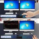 KVM Switch Dual Monitor, 4K@30Hz 2 Monitors 2 Computers KVM Switches HDMI USB 2.0 Switcher 2 in 2 Out Extended Display PC Keyboard Mouse Switcher