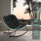 Grand patio Indoor & Outdoor, Royal Rocking Chair, Padded Cushion Rocker Recliner Chair Outdoor for Front Porch, Garden, Patio, Backyard, Grey