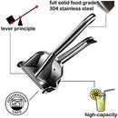 Real Stainless Steel Lemon Squeezer Citrus Juicer Hand Press Heavy Duty Manual Squeeze Juice Extractor Maker Orange Lime Grapefruit Presser - Bonus 50 Pcs Filter Bags