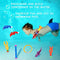 ZCOINS 30pcs Diving Pool Toys Underwater Swimming Pool Game Kit Diving Rings, Diving Sticks, Diving Fish, Diving Sharks, Diving Seaweeds, and Diving Gems Under Water Games