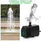 BARST 2500L/H Submersible Water Pump with Sponge Filter, Pond 5m Power Cord for Aquarium, Fountains, Fish Tank, Feature 4 Strong Suction Cups&4 Nozzles, 45W Black