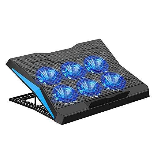 Zeptron Height Adjustable Laptop Cooling Stand / Cooling Pad / Cooler with Six Fans Compatible for Acer, HP, MacBook, Lenovo, Dell, Chromebook / 11.6 Inch, 13.3 Inches,15.6” All Laptops & Notebooks
