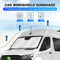 KUST Windshield Sun Shade for Freightliner Sprinter & Mercedes Benz Sprinter 2007-2023 Window Sunshade Sun Visor Protector Foldable Blocks UV Rays Keep Your Car Cooler