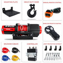 X-Bull Boat ATV UTV Winch 5000LBS/2268KG 12V Electric Winch with Synthetic Rope 15.2m Wireless Remote Car Automotive Accessories
