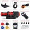 X-Bull Boat ATV UTV Winch 5000LBS/2268KG 12V Electric Winch with Synthetic Rope 15.2m Wireless Remote Car Automotive Accessories