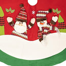 com-four® Premium Christmas Tree Skirt for Protection Against Pine Needles - Round Christmas Tree Skirt for The Christmas Tree - Underlay with Christmas Motif