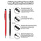 3X Universal Touch Screen Stylus Pen for iPad for iPhone for Samsung Tab LG HTC PDA GPS- Ergonomic Design & Multi-Color Set