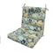Magpie Fabrics Patio Tufted High Back Chair Cushion 2 Count, Waterproof Fade Resistant Indoor Outdoor Deep Seating Rocking Chair Swing Seat/Back Cushions - Green Floral