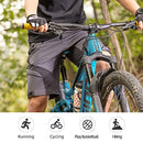 ROCK BROS Mountain Bike Shorts MTB Bike Shorts for Men Padded Mountain Bike Shorts, Dark Gray, Large