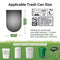 JENCENBIO Compostable Bin Liners Portable Toilet Bags 20Liter Extra Thick 0.87 Mils Black Compost Garbage Bags for Toilet Chair with Europe OK Compost Home Certified 45 Count
