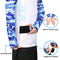 Palmyth Fishing Shirt for Men Long Sleeve Sun Protection UV UPF 50+ T-Shirts with Pocket, Largemouth Bass/Flag, X-Large