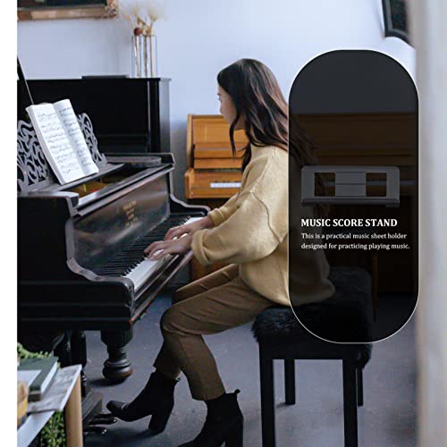 Healifty Desktop Bookshelf Piano Keyboard Stand Sheet Music Stand Digital Piano Music Holder Plastic Book Page Holders Piano Accessories for Saxophone Piano Keyboard Black Beat Maker Beat Maker