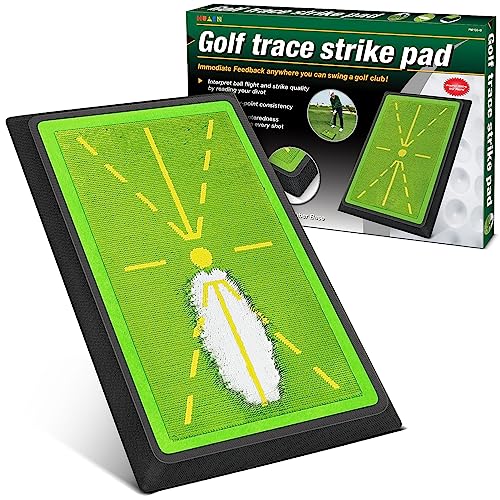 ENHUA GOLF Swing Mat,12 * 17 INCH Widen Divot Board Swing Path for Golf Training,Golf Indoor Practice Green