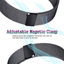 Metal Stainless Steel Bands for Fitbit Charge 4 Band & Fitbit Charge 3 Bands Women Men, Adjustable Comfortable Loop Magnetic Milanese Mesh Replacement Strap for Fitbit Charge 4 / Fitbit Charge 3 / Charge 3 SE