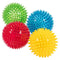 dipperdap 3.5” Spikey Dog Balls (4 Pack) Squeaky Dog Toys | Cleans Teeth for Healthier Gums | Non-Toxic BPA-Free for Aggressive Chewers | Spikey Balls in Red, Blue, Yellow, and Green