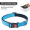 UPET Reflective Dog Collar Puppy Adjustable Classic Nylon Girl Boy Collars with Safety Locking Buckle for Small Medium Large Dogs Male Female Dog Collars Included Airtag Protective Case*1 (Blue S)