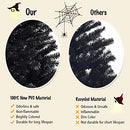 1.8m/2.25M Christmas Tree, Artificial Black Christmas Tree with Sturdy Metal Stand, 1036/1258 Branch Tips PVC Needles, Easy-Assembly, Festival Decor for Home, Garden, Halloween, Black (1.8M)