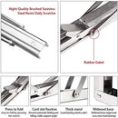 DAWNTREES Folding Shelf Brackets,24 Inch Heavy Duty, 2 Pcs Shelf Brackets, 304 Stainless Steel L Type Shelves, Floating Shelf Bracket, Metal Shelf Brackets On Wall。