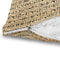 Ambesonne Egyptian Print Travel Blanket, Hieroglyphs Grunge Pattern on Stripes Archeology History Language, Pillow and Comforter Combo Two in One for Camping Dorms, 20" x 20", Sand Brown Black