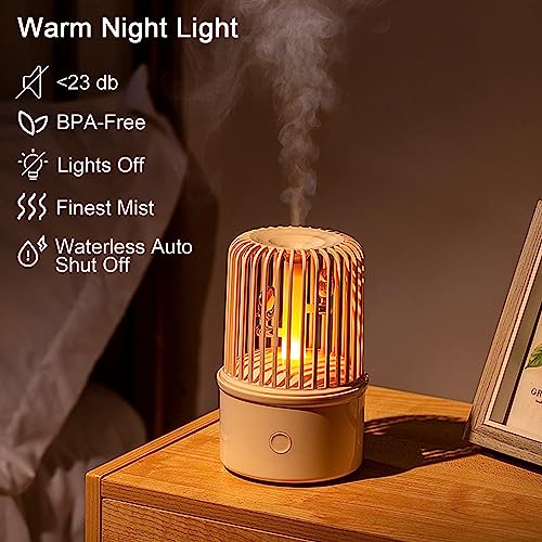 SISETOP USB Essential Oil Diffuser, 200ML Aroma Diffuser Air Humidifier with Music, Birdsong, Seawave Sound, Night Light, Aromatherapy Diffuser for Small Room, Spa, Yoga, Baby, Kids, Gifts, White