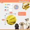 Zenify Puppy Toys Dog Toy Food Treat Interactive Puzzle Ball for Tooth Teething Chew Fetch Tennis Training Boredom Behaviour Dispensing Stimulation for Dogs & Puppies (Multi Pack Large)