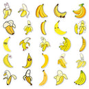 Banana Stickers,50 Pcs Fruit Banana Graffiti Vinyl Waterproof Decals for Water Bottles Computer Bicycle Skateboard Luggage Phone Pad Laptop Kids Teens Adults Stickers Pack