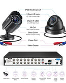 ZOSI 16CH 1080P Security Camera System Outdoor with 4TB Hard Drive 16Channel 1080P CCTV Recorder and 16pcs HD 1920TVL Outdoor Home Security Surveillance Cameras Night Vision Remote Access Motion Alert